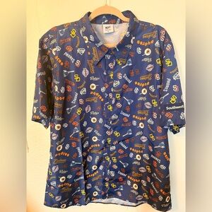 San Diego Padres Lightweight Full Button Shirt MENS Size XL